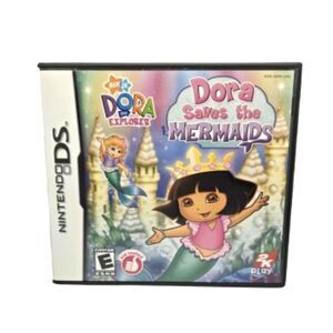 Dora the Explorer: Dora Saves the Mermaids Nintendo DS 3DS (CIB w/Manual) Tested